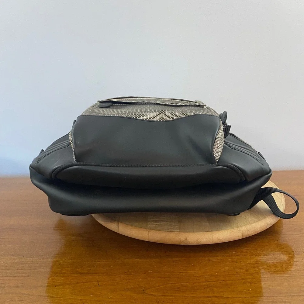 Tumi T2 Vintage Ballistic Nylon Laptop Travel Backpack Gray Black Tech Daypack